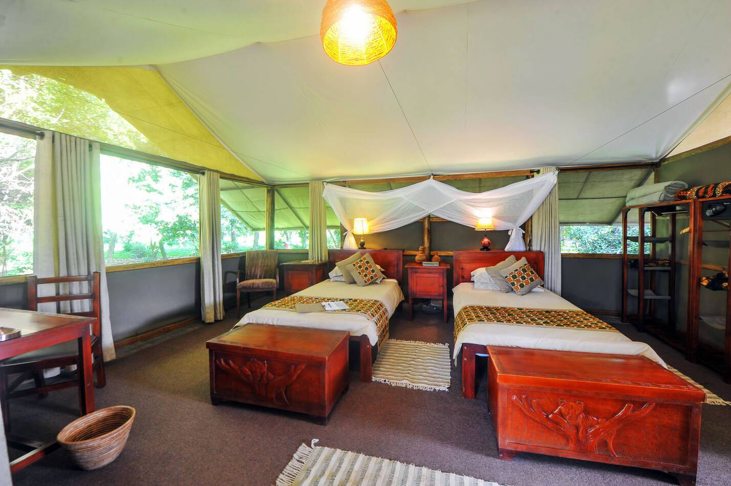 Ishasha Wilderness Camp Ouganda Tente